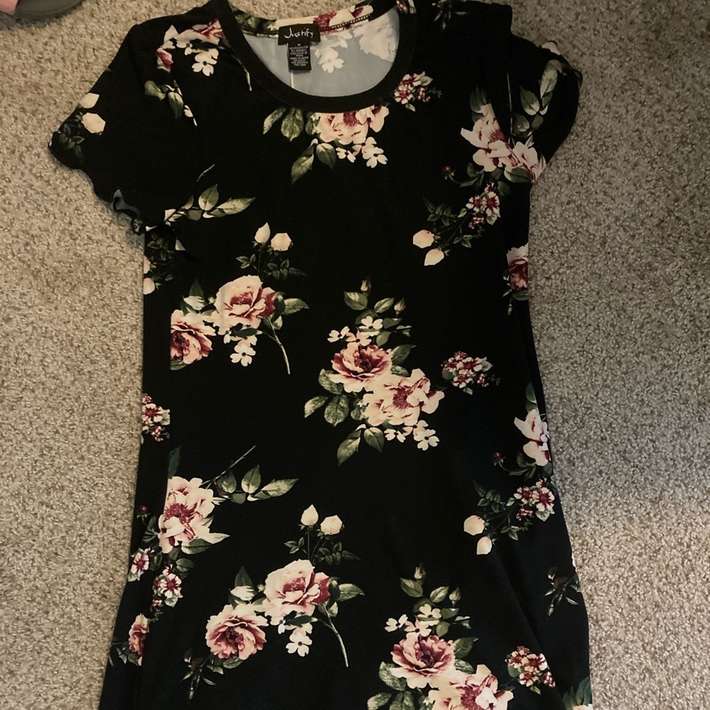 Floral knee length dress